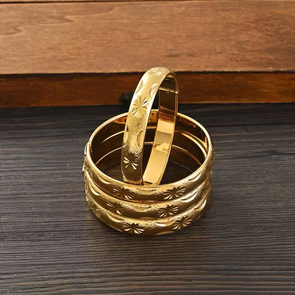 Bangle 18k gold plated for girls